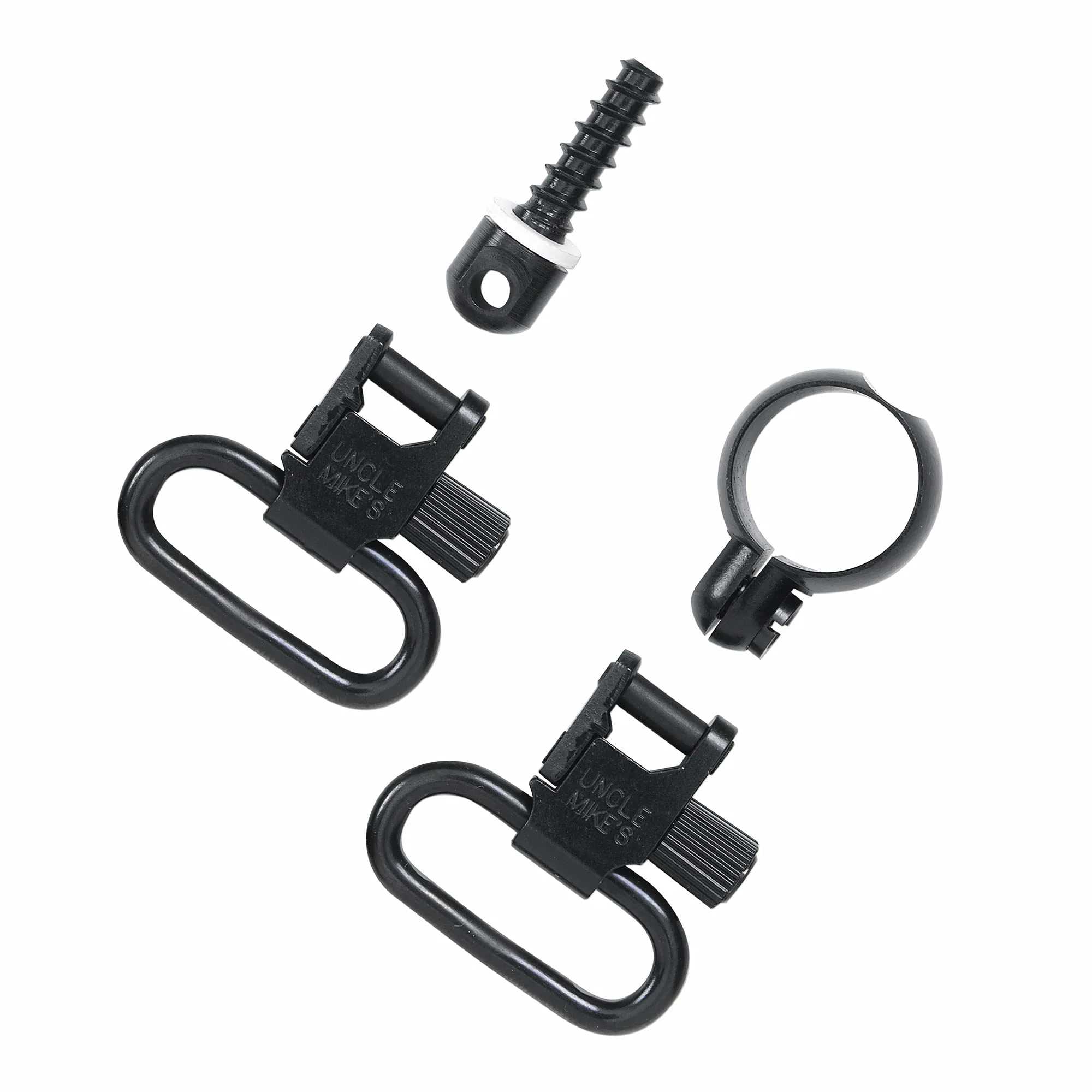 Uncle Mike's unisex adult 115 RF Blued 1', .22 Band, Clam QD Super Swivel Full Band, Black, 1 US
