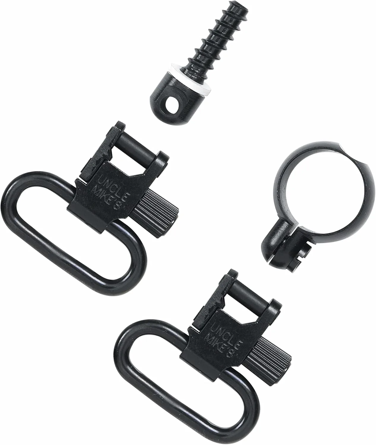 Uncle Mike's unisex adult 115 RF Blued 1', .22 Band, Clam QD Super Swivel Full Band, Black, 1 US