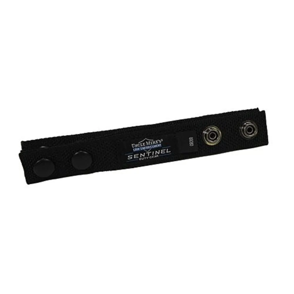 Uncle Mike's Sentinel 3/4" Belt Keepers (Set of 4) Sentinel 3/4' Belt Keeper Black Web Set of 4, Poly Bag 89080