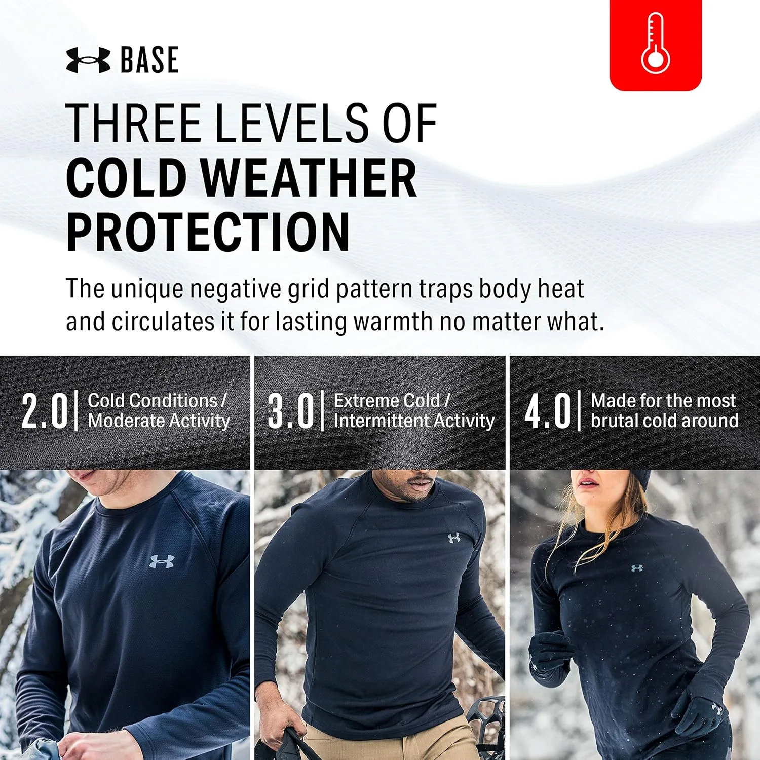 Under Armour Men's Packaged Base 4.0 1/4 Zip Baselayer