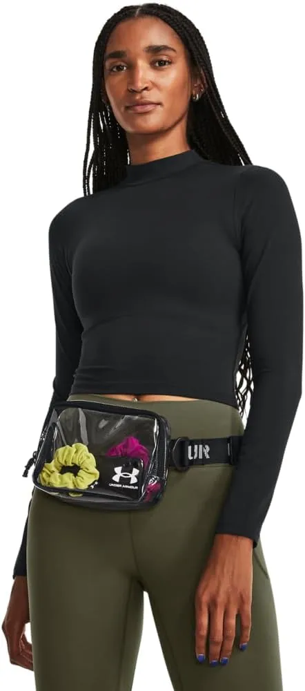 Under Armour Unisex-Adult Loudon Clear Crossbody Waist Bag, (960) Clear/Black/White