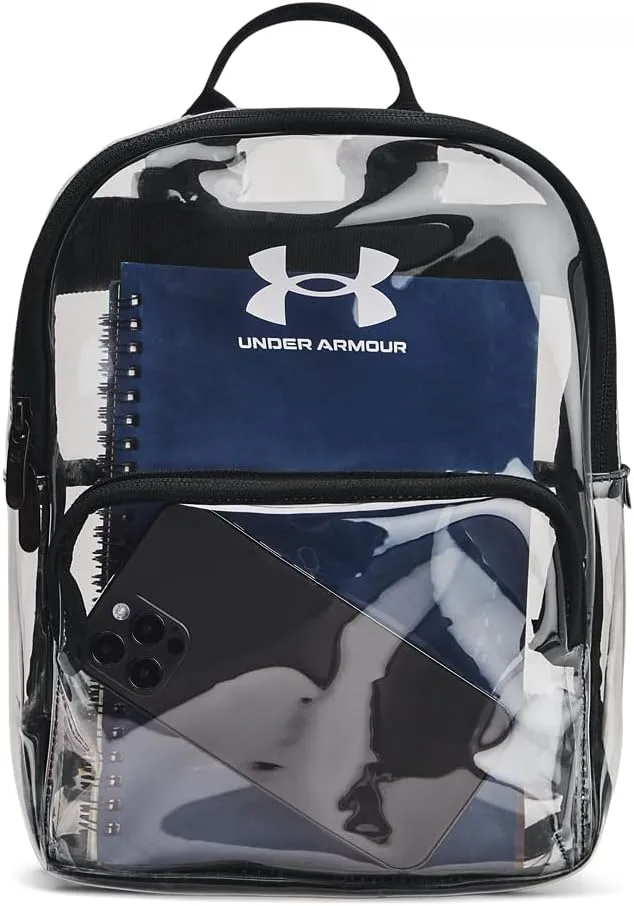 Under Armour Unisex-Adult Loudon Clear Mini Backpack One Size Fits Most (960) Clear / Black / White