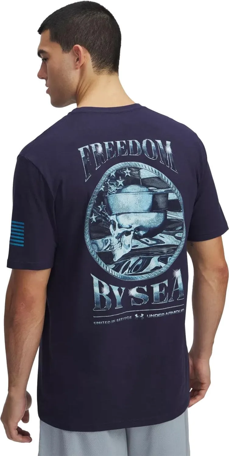 UNDER ARMOUR Men's Freedom by Sea Short Sleeve T-Shirt