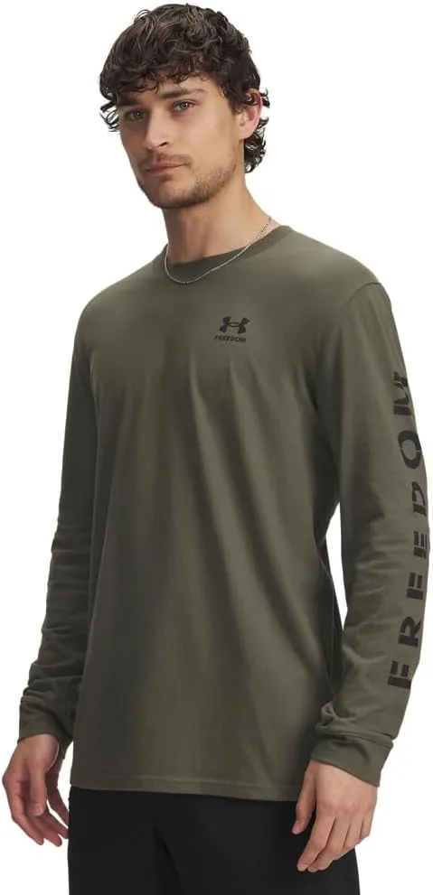 Under Armour Mens Freedom Flag Long Sleeve T Shirt