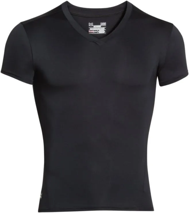 UNDER ARMOUR Men's HeatGear Tactical V-neck Compression Short-sleeve T-shirt