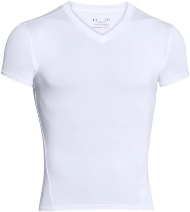 UNDER ARMOUR Men's HeatGear Tactical V-neck Compression Short-sleeve T-shirt