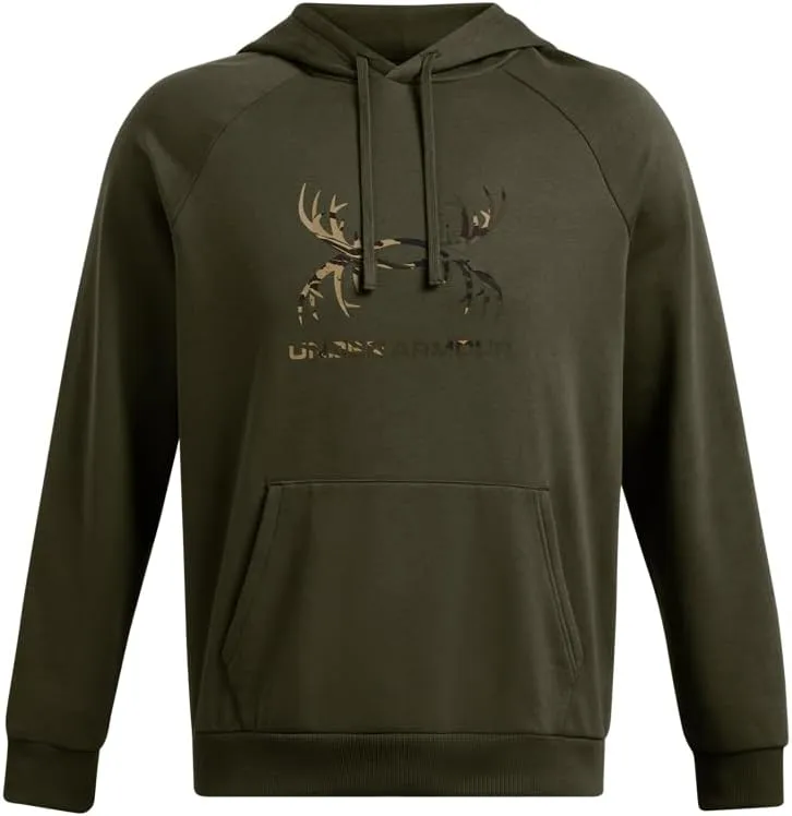 Under Armour Men's Rival Fleece Antler Wordmark Hoodie