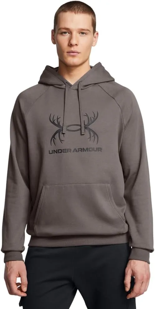 Under Armour Men's Rival Fleece Antler Wordmark Hoodie