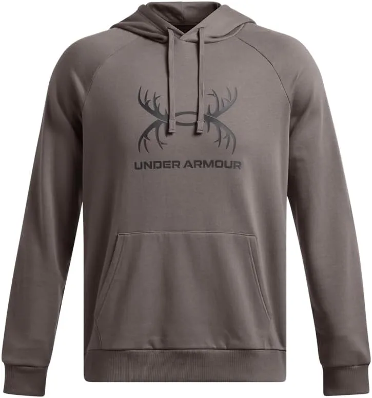 Under Armour Men's Rival Fleece Antler Wordmark Hoodie