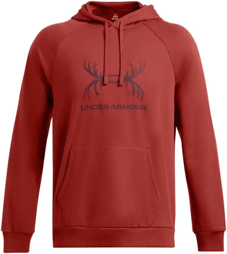 Under Armour Men's Rival Fleece Antler Wordmark Hoodie