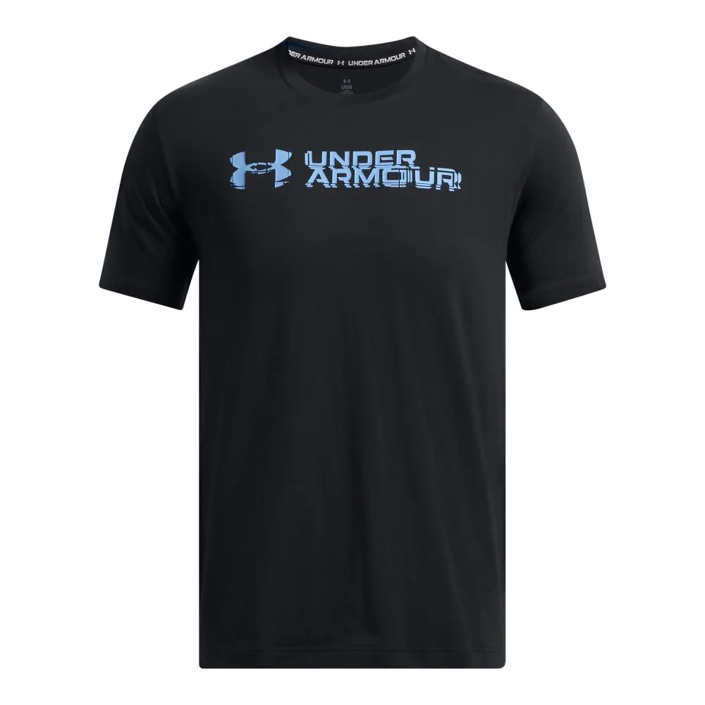 Under Armour Unisex-Adult Ua M Sliced Wordmark 60/40s Short Sleeve T-shirt