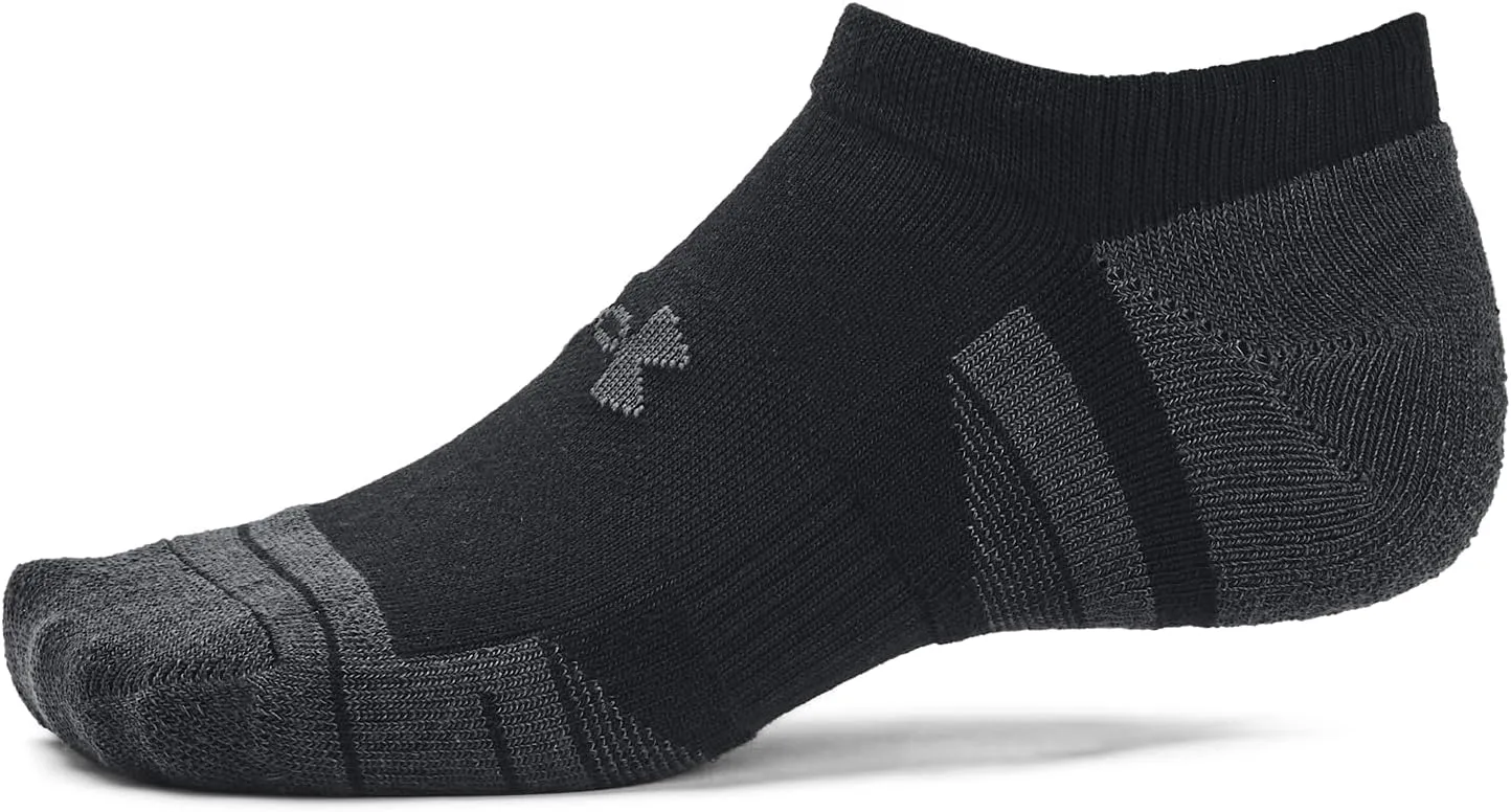 UNDER ARMOUR Unisex UA Performance Tech No Show Socks 3-Pack