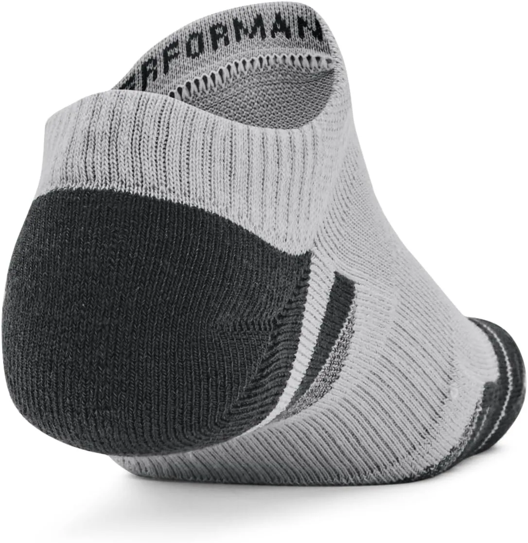 UNDER ARMOUR Unisex UA Performance Tech No Show Socks 3-Pack