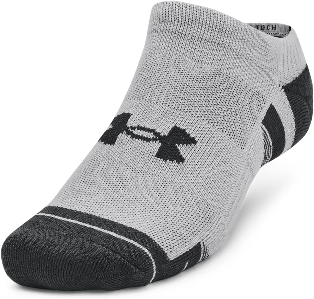 UNDER ARMOUR Unisex UA Performance Tech No Show Socks 3-Pack