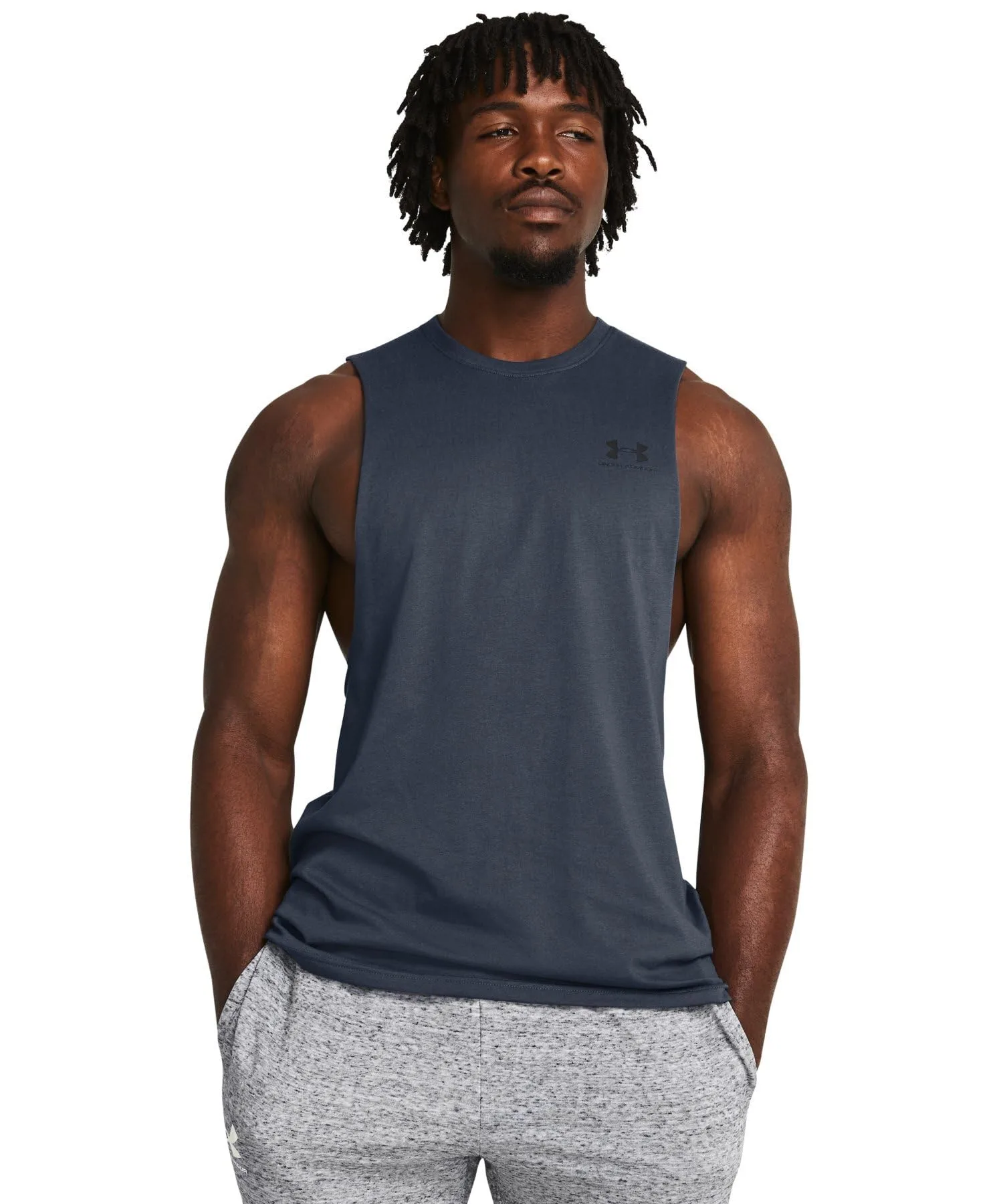 Under Armour Men's Sportstyle Left Chest Cut-Off T-Shirt