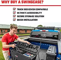 RealTruck UnderCover SwingCase Truck Bed Storage Box SC104P Fits 2019-2025 Chevy/GMC 1500