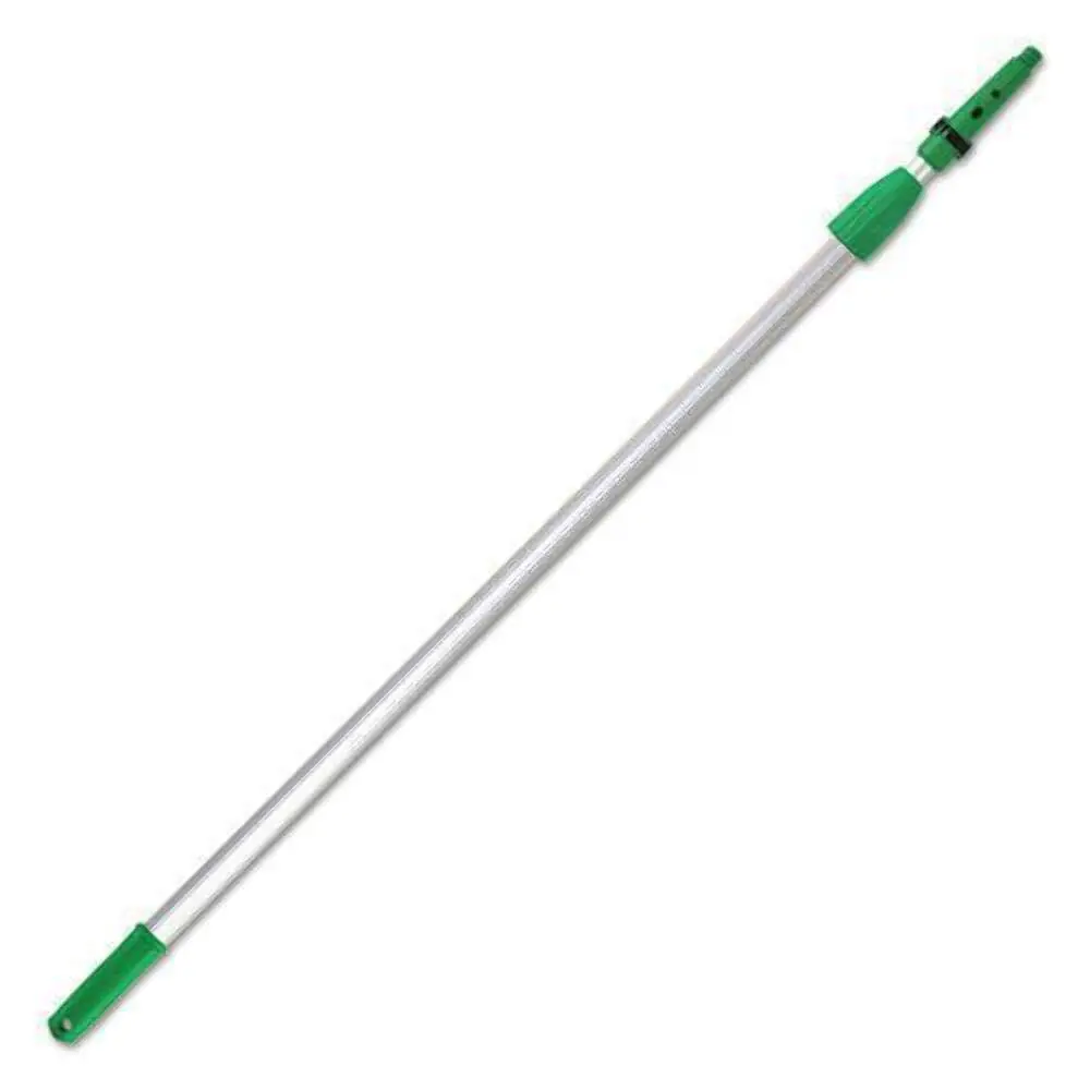 Unger Opti-Loc Extension Pole, 13 ft, 2-Section, Green/Silver