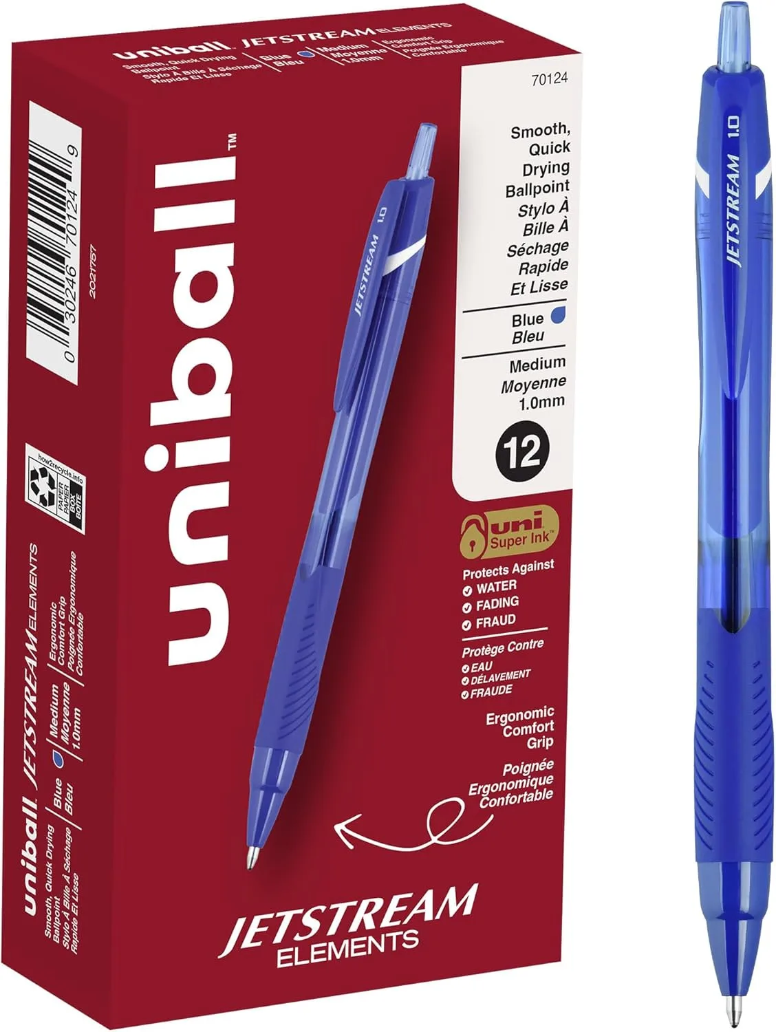 UNI-BALL Jetstream Elements Retractable Ballpoint Pens