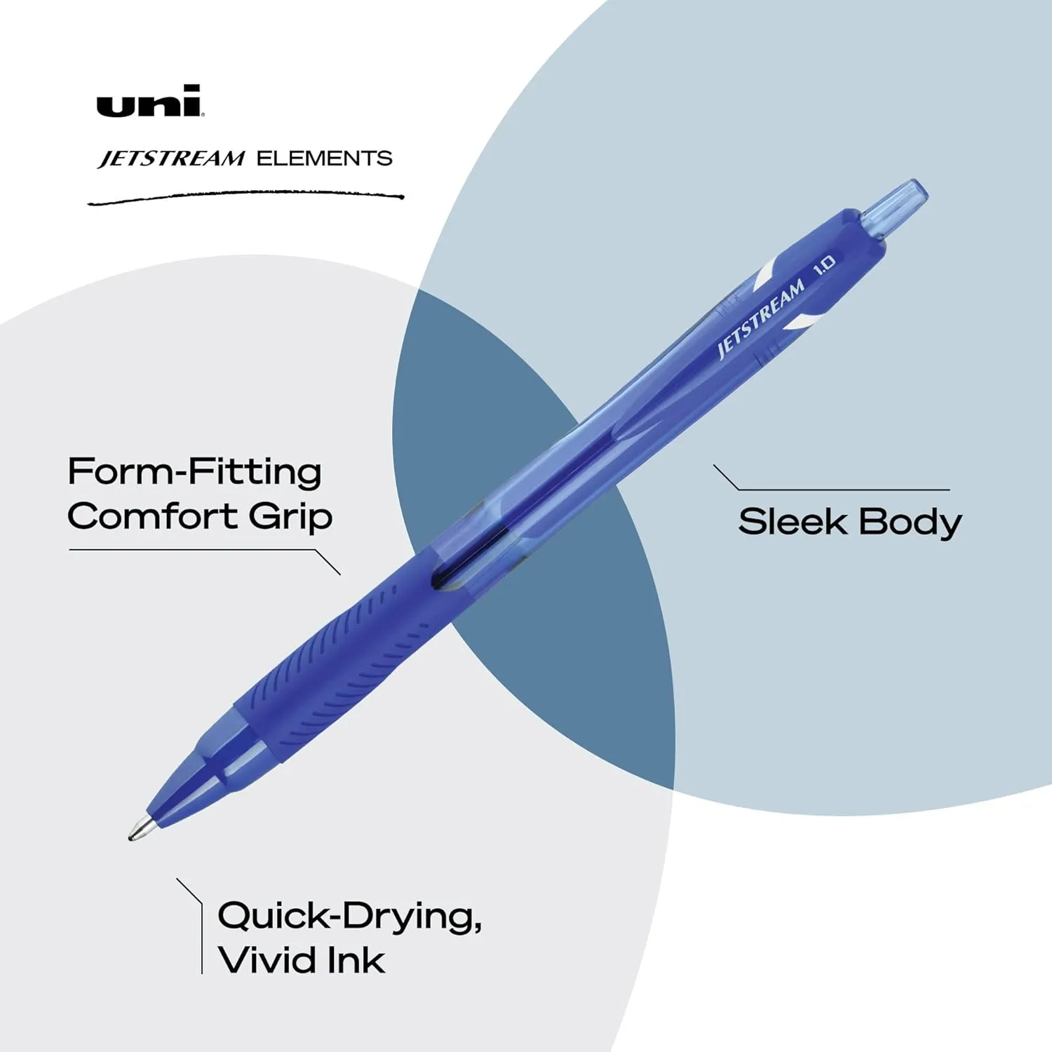 UNI-BALL Jetstream Elements Retractable Ballpoint Pens