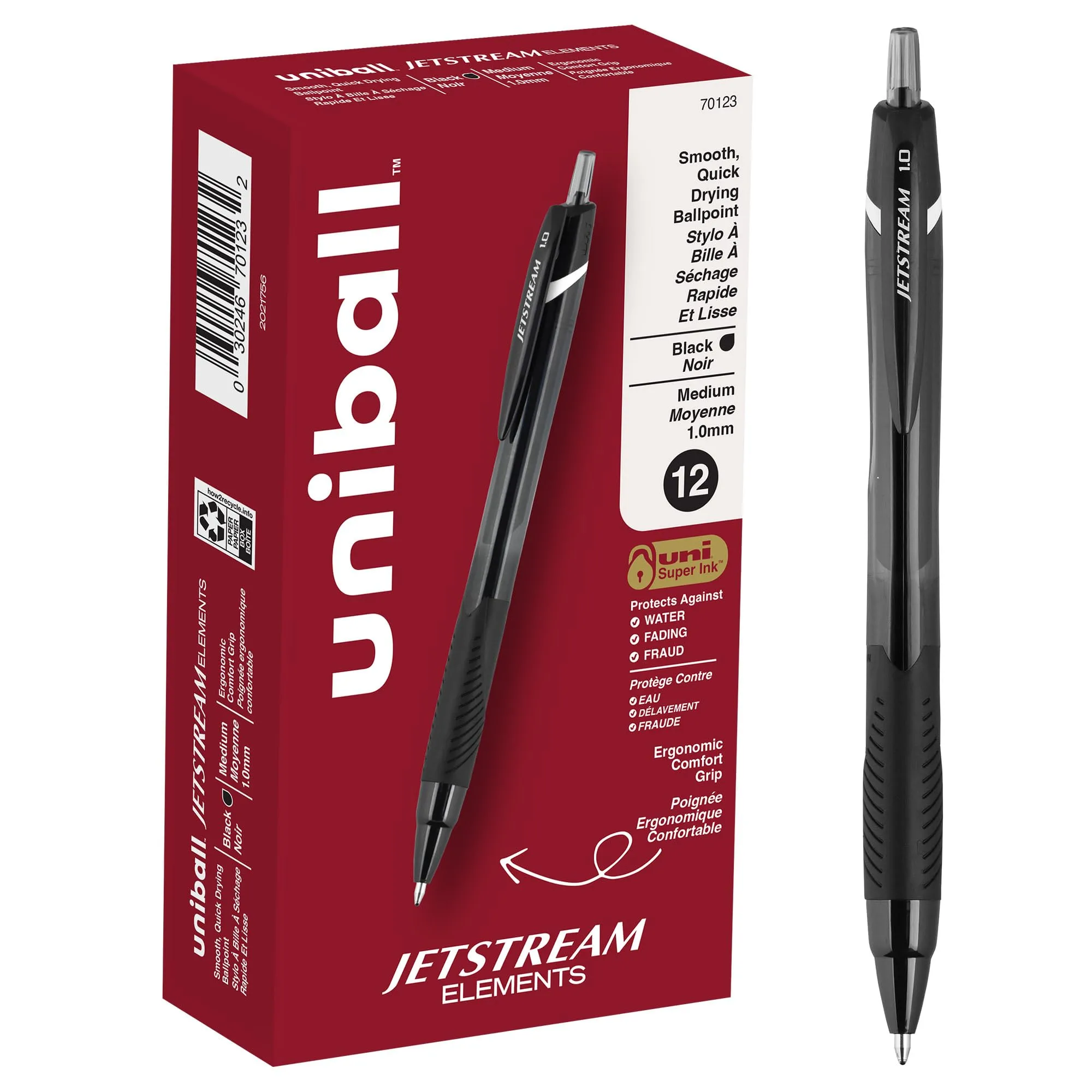 UNI-BALL Jetstream Elements Retractable Ballpoint Pens