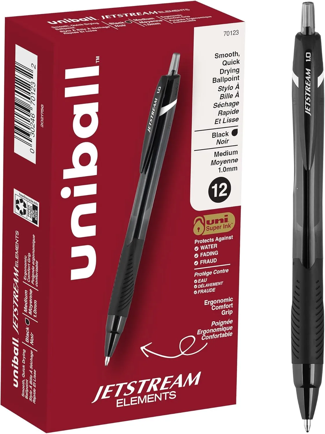 UNI-BALL Jetstream Elements Retractable Ballpoint Pens