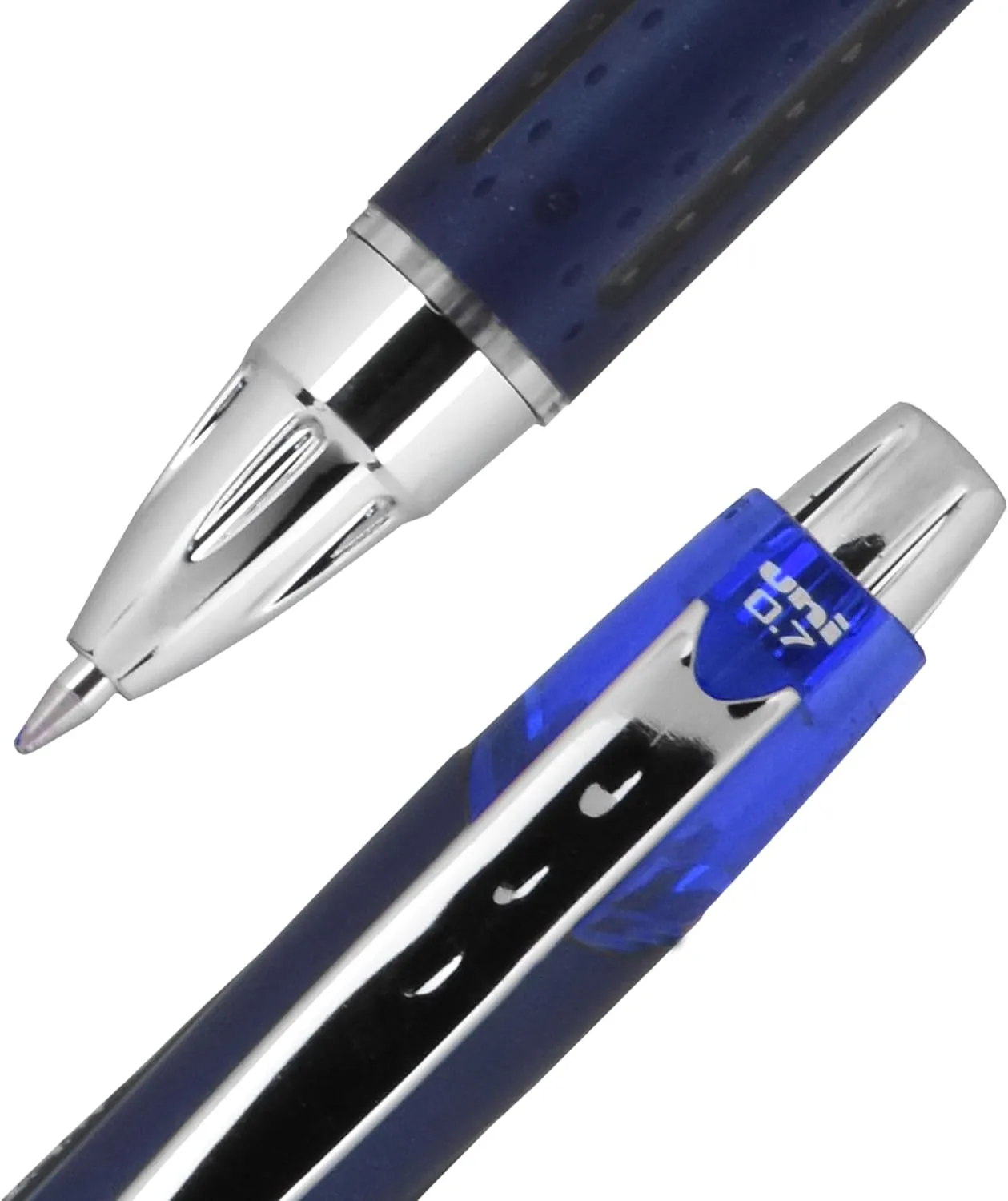 Uni-ball Jetstream RT Retractable Ballpoint Pens, Fine Point, 0.7 mm, Blue Ink, Pack of 12
