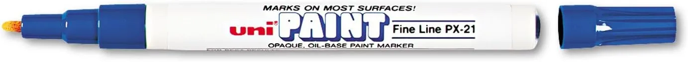 uni-ball Oil-Base Fine Tip uni Paint Marker - Blue (1 Count)