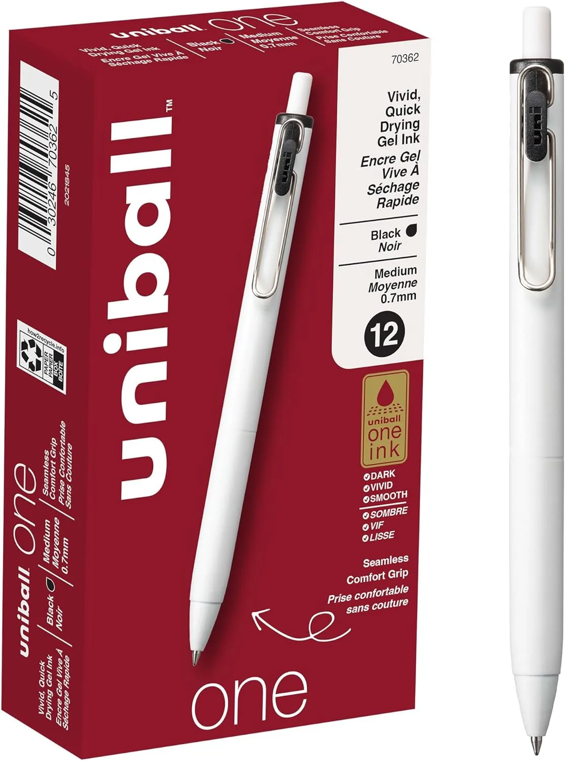 UNIBALL uniONE Retractable Gel Pens
