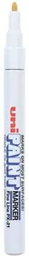Uni-Paint PX-21 Oil-Based Paint Marker, Fine Point, White, 1-Count