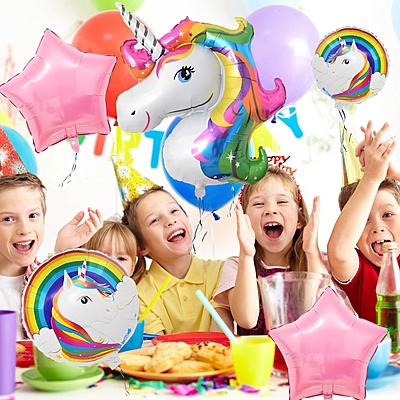 Unicorn Foil balloon 5 Pcs Set
