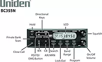 Uniden BC355N 300-Channel Base/Mobile Scanner, Close Call Capture, Pre-programmed Search “Action” Bands to Hear Non-Digital