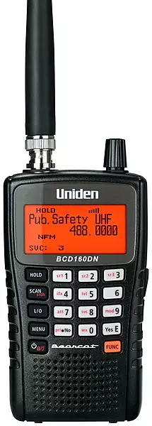 Uniden Bearcat BCD160DN Handheld Digital Scanner, Exclusive Features, Band Scope Rapid System/Channel Number Tagging