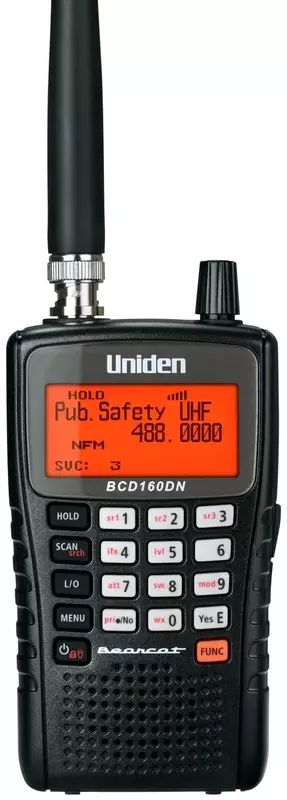 Uniden Bearcat BCD160DN Handheld Digital Scanner, Exclusive Features, Band Scope Rapid System/Channel Number Tagging