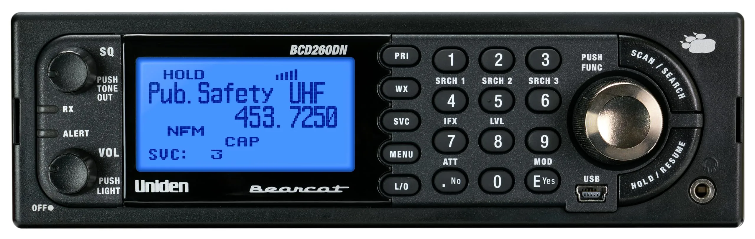 Uniden Bearcat BCD260DN Base/Mobile Digital Scanner, Performance Features, Band Scope Rapid System/Channel Number Tagging