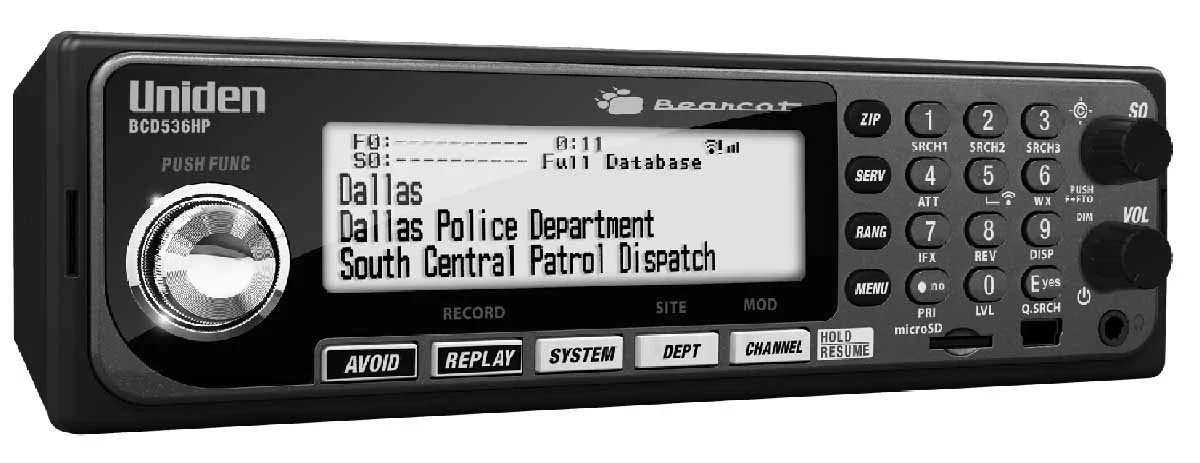 Uniden HomePatrol Series Digital Scanner with TrunkTracker V and S.A.M.E.