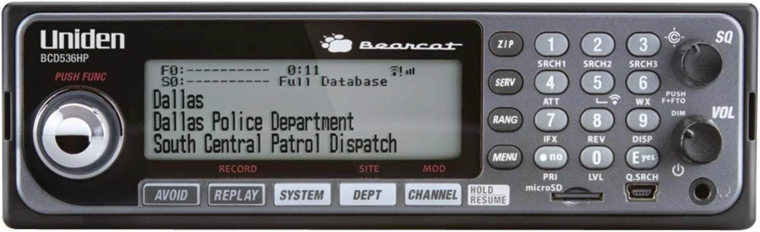 Uniden HomePatrol Series Digital Scanner with TrunkTracker V and S.A.M.E.