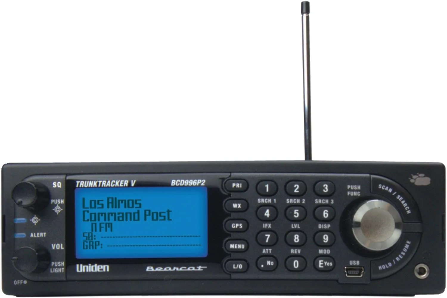 Uniden BCD996P2 Digital Mobile TrunkTracker V Scanner, 25,000 Dynamically Allocated Channels