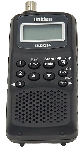 UNIDEN EZI33XLT+ HANDHELD SCANNER RECEIVER (AIRBAND/VHF)