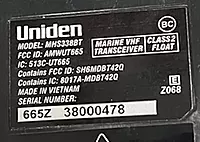 Uniden MHS338BT Floating, Handheld Marine VHF Radio, 6-Watts, GPS and Bluetooth, Submersible IPX8