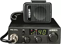Uniden PRO510XL Pro Series 40-Channel CB Radio. Compact Design. Backlit LCD Display. Public Address. ANL Switch and 7 Watts