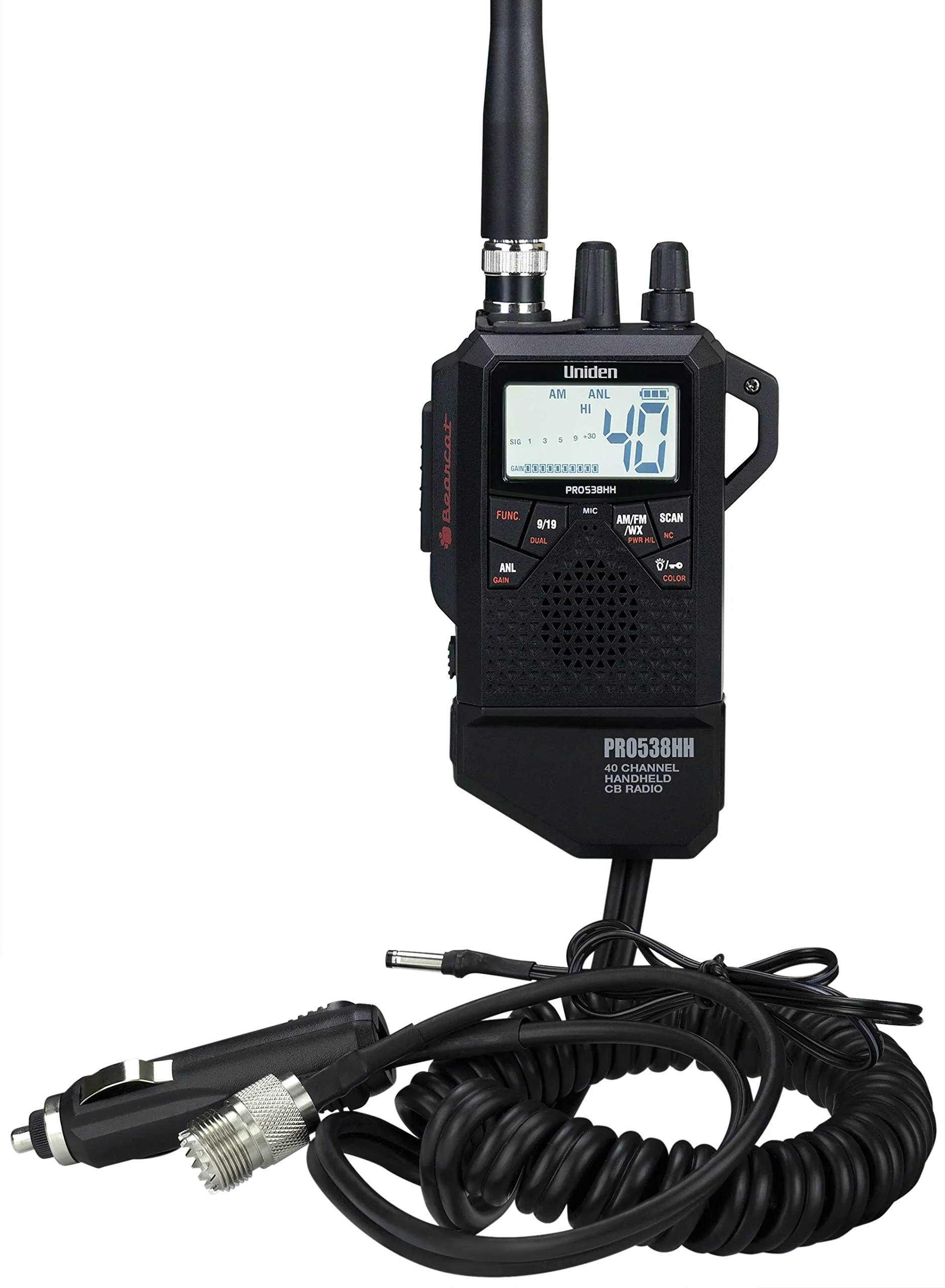Uniden PRO538HHFM, “2 in 1” Dual Handheld/Mobile Emergency CB Radio with New FM Mode, Full 40 Channels, NOAA Weather Alerts