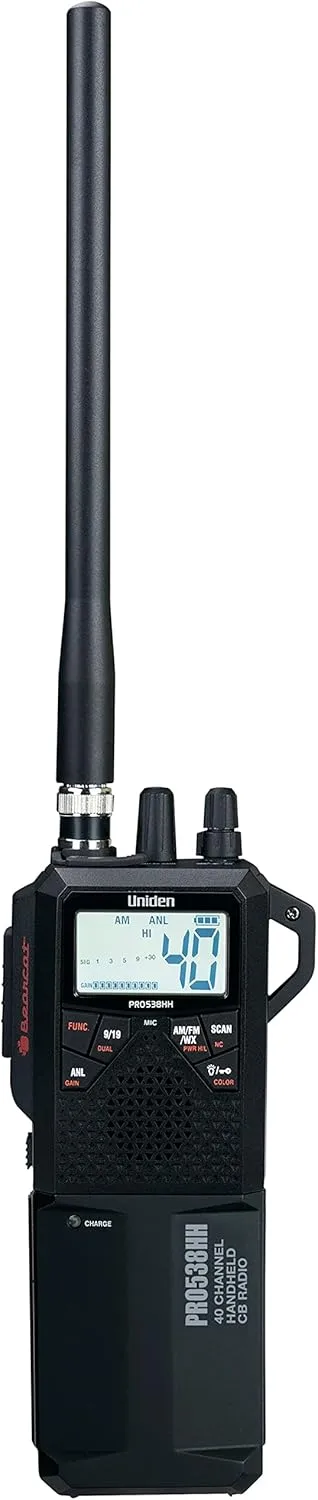 Uniden PRO538HHFM, “2 in 1” Dual Handheld/Mobile Emergency CB Radio with New FM Mode, Full 40 Channels, NOAA Weather Alerts