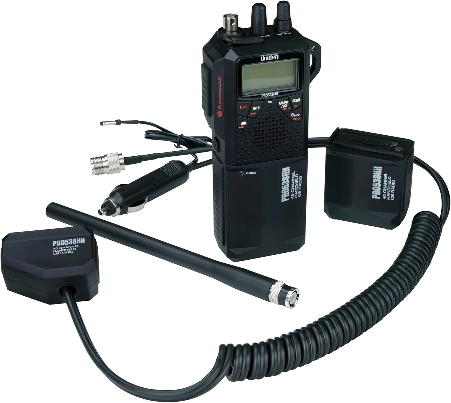 Uniden PRO538HHFM, “2 in 1” Dual Handheld/Mobile Emergency CB Radio with New FM Mode, Full 40 Channels, NOAA Weather Alerts
