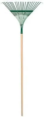 Union Tools 20" Poly Steel Leaf Rake with 48" Wood Handle