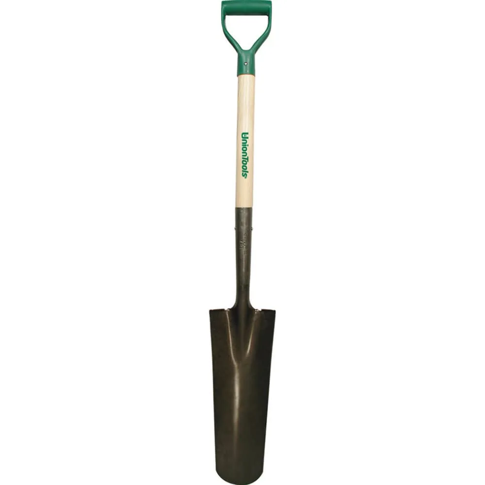AMES/TRUE TEMPER 47108 Round Point Drain Spades, Open Back, 4-3/4x16" Blade
