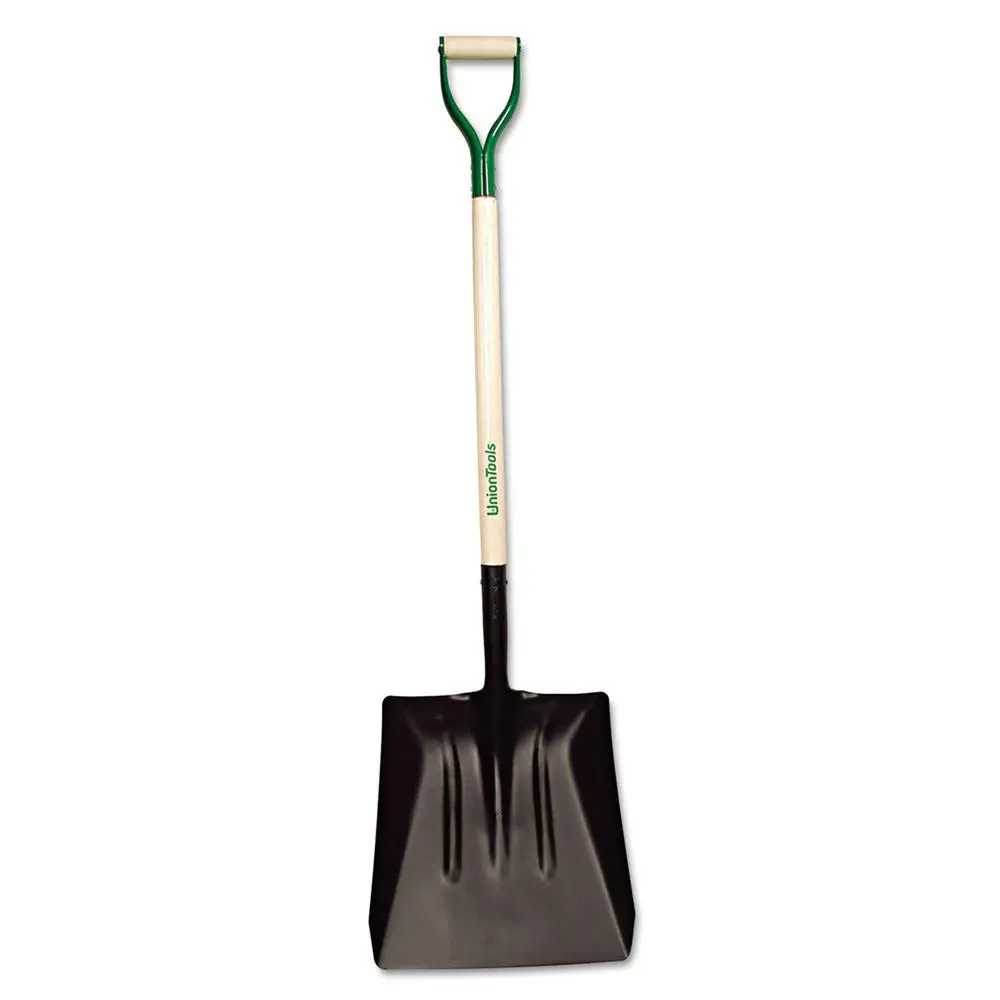 UNIONTOOLS Street Shovel - 14.5in Blade, 39in Ash D-Handle