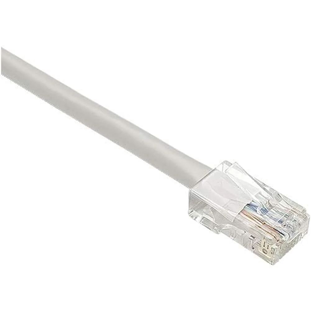 1ft Gray Cat5e Patch Cable, Utp, No Boots
