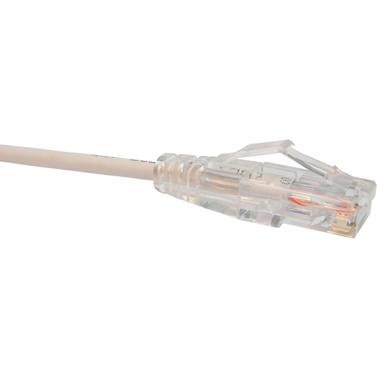 Unirise CS6-08F-WHT 8FT CAT6 WHITE CLEARFIT SLIM SNAGLESS 28AWG PATCH CABLE