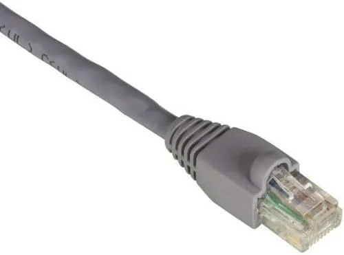 UNC / Unirise Cat6 Patch Cable - 1 ft Gray Booted RJ45