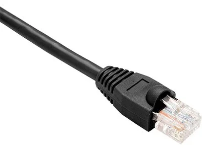 Oncore Power Systems, INC. CAT6 Shielded GIGABIT ETHERNET Patch Cable, UTP, Black, SNAGLESS, 1FT